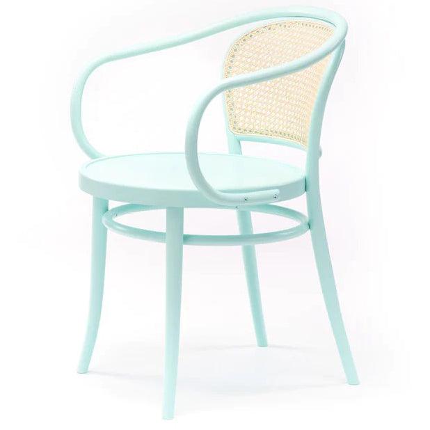 33 Wood Seat Cane/Mesh Back Armchair - WOO .Design