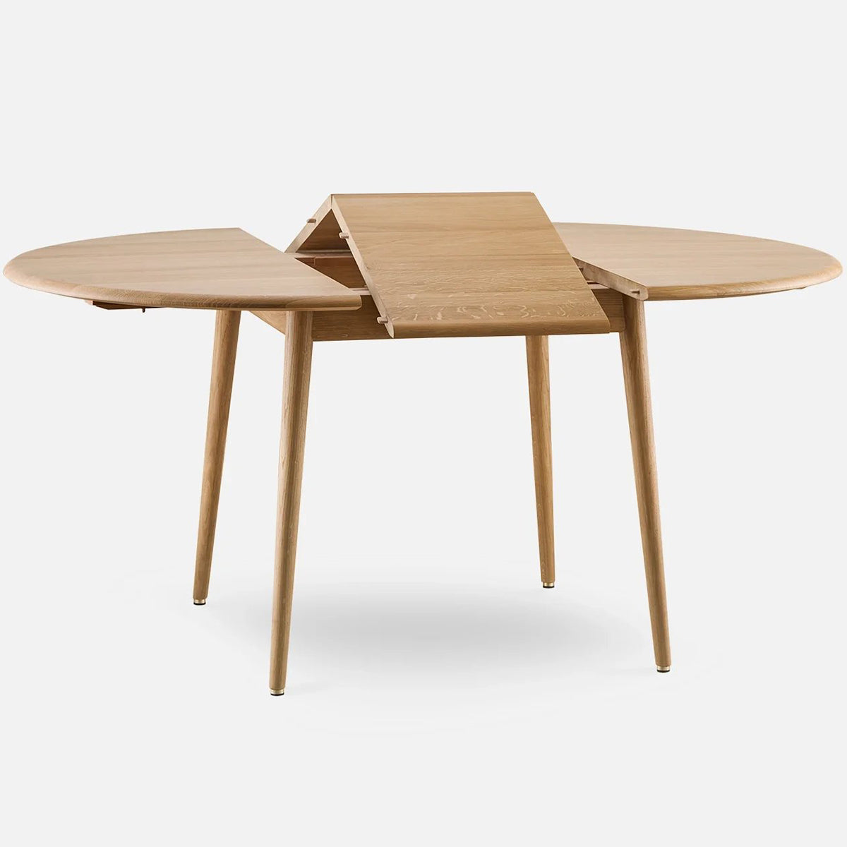 Fox Ash Wood Mid-Century Design Extendable Dining Table