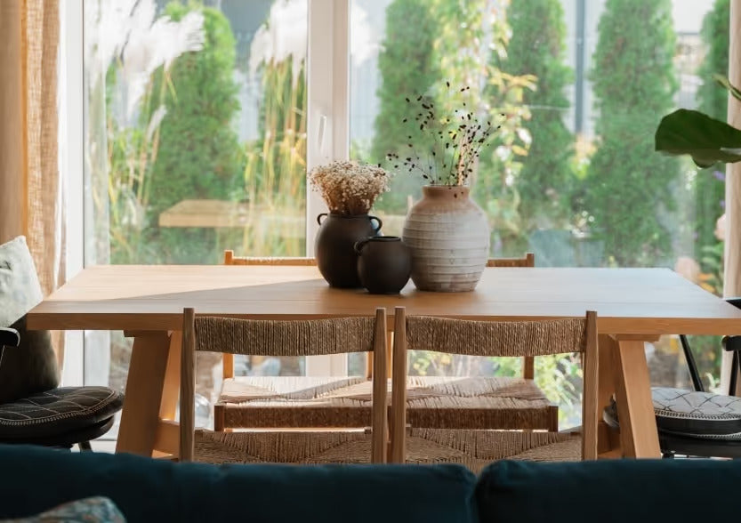 Anne Oak Wood Dining Table