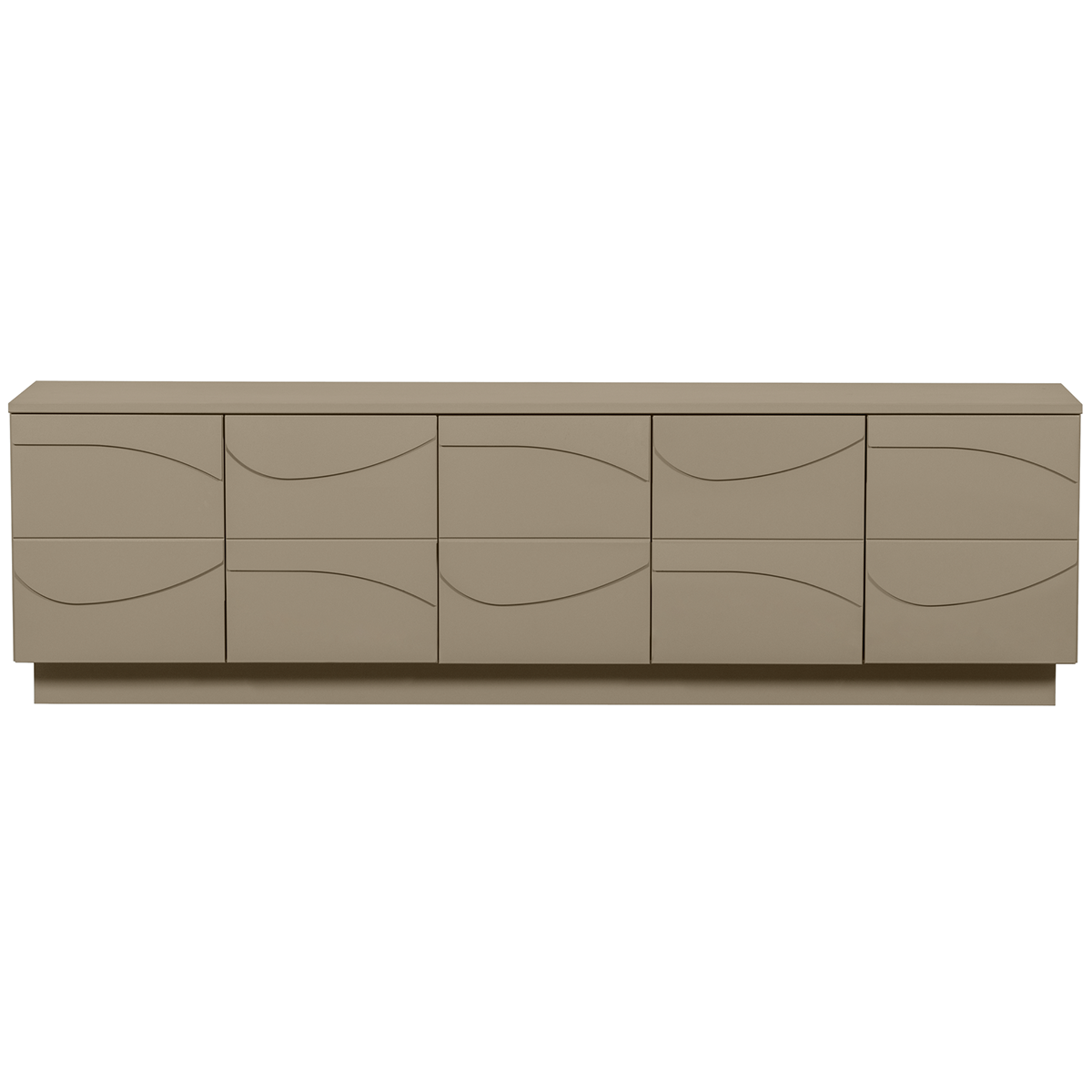 Teo Mud Pine Wood TV Unit - WOO .Design