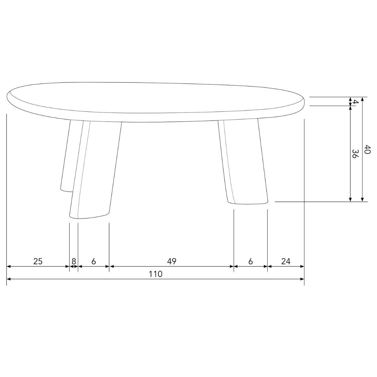 Roundly Walnut Mango Wood Coffee Table - WOO .Design