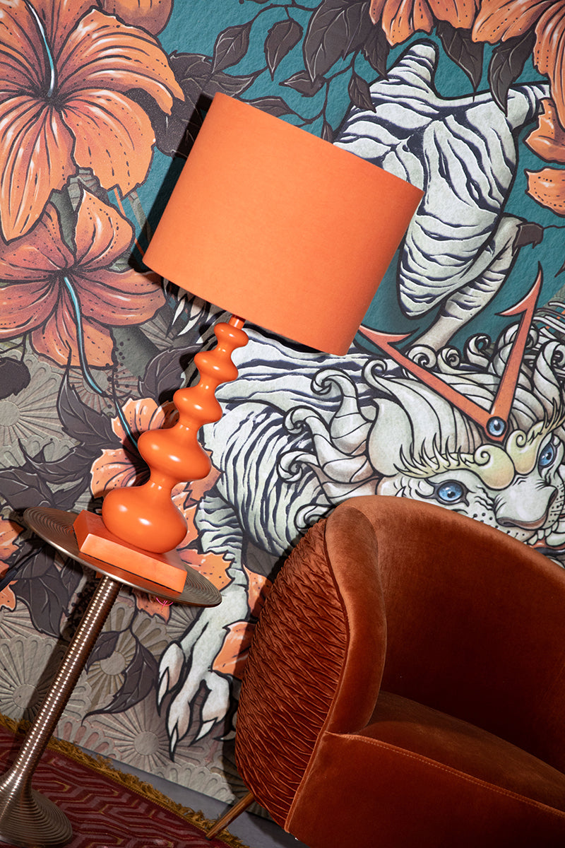 When Orange Is King Table Lamp
