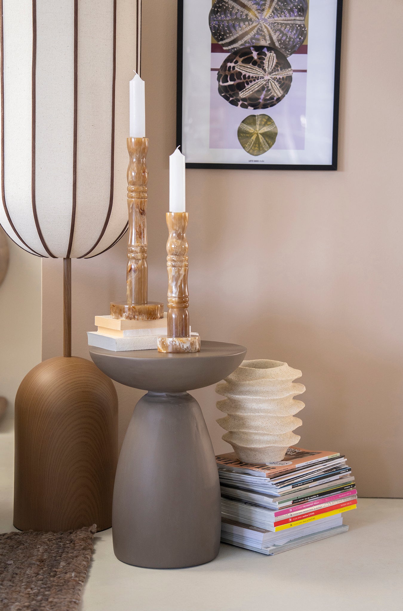 Canto Dark Brown Side Table