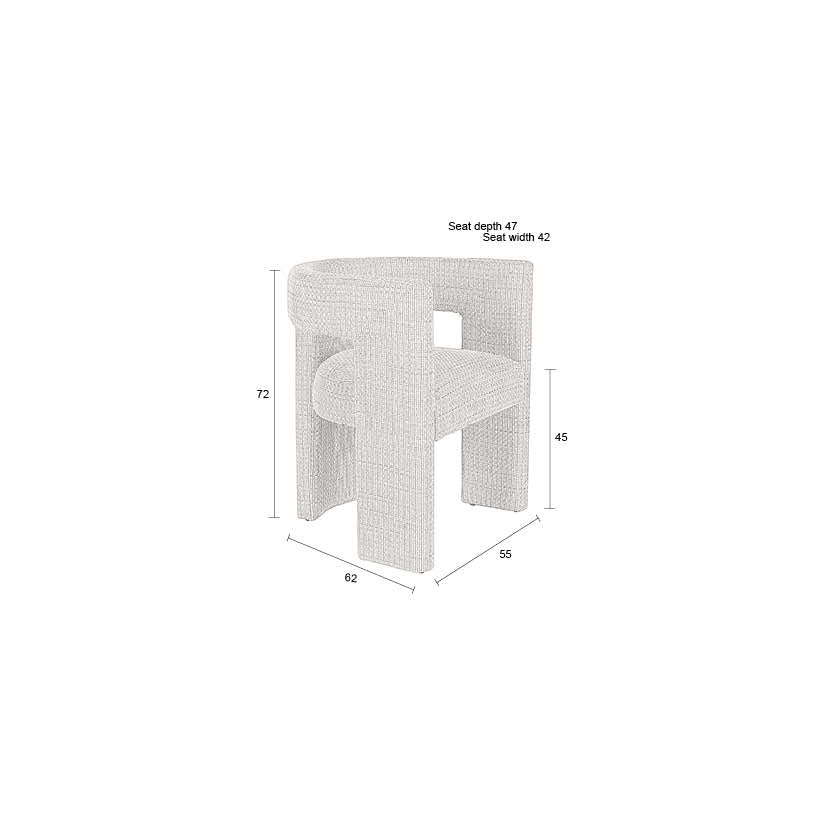 Medina Off White Dining Chair