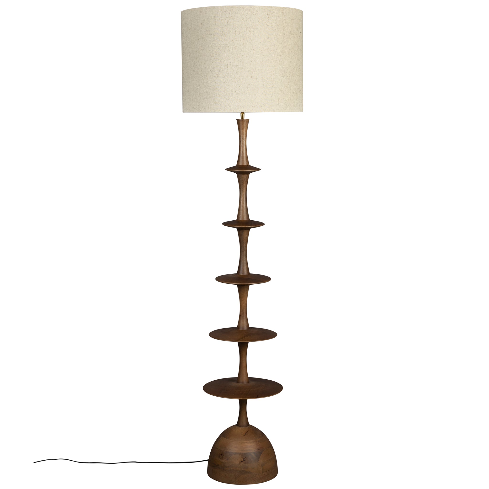 Cath Walnut Floor Lamp