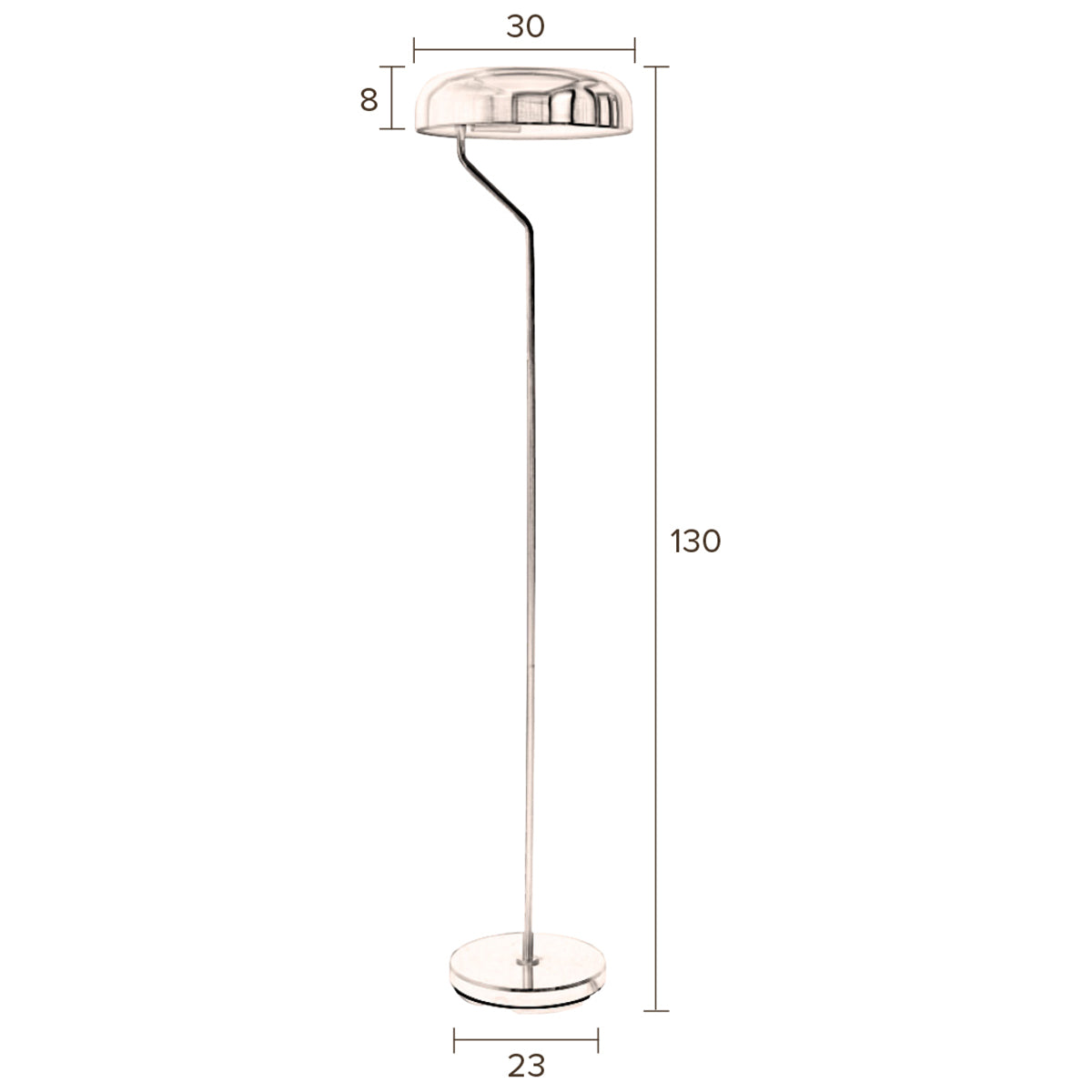 Eclipse Black Floor Lamp (Display)