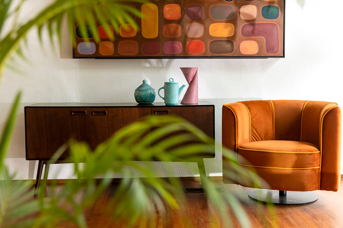 Flower Orange Lounge Chair
