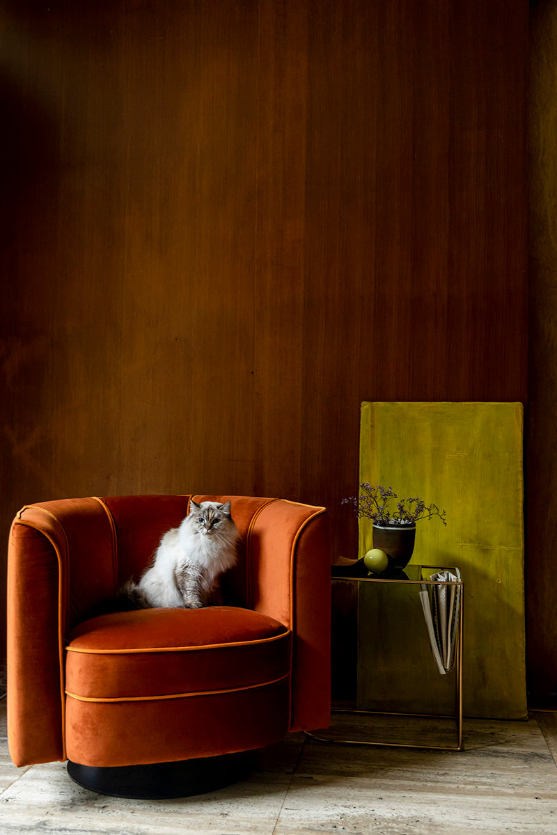 Flower Orange Lounge Chair