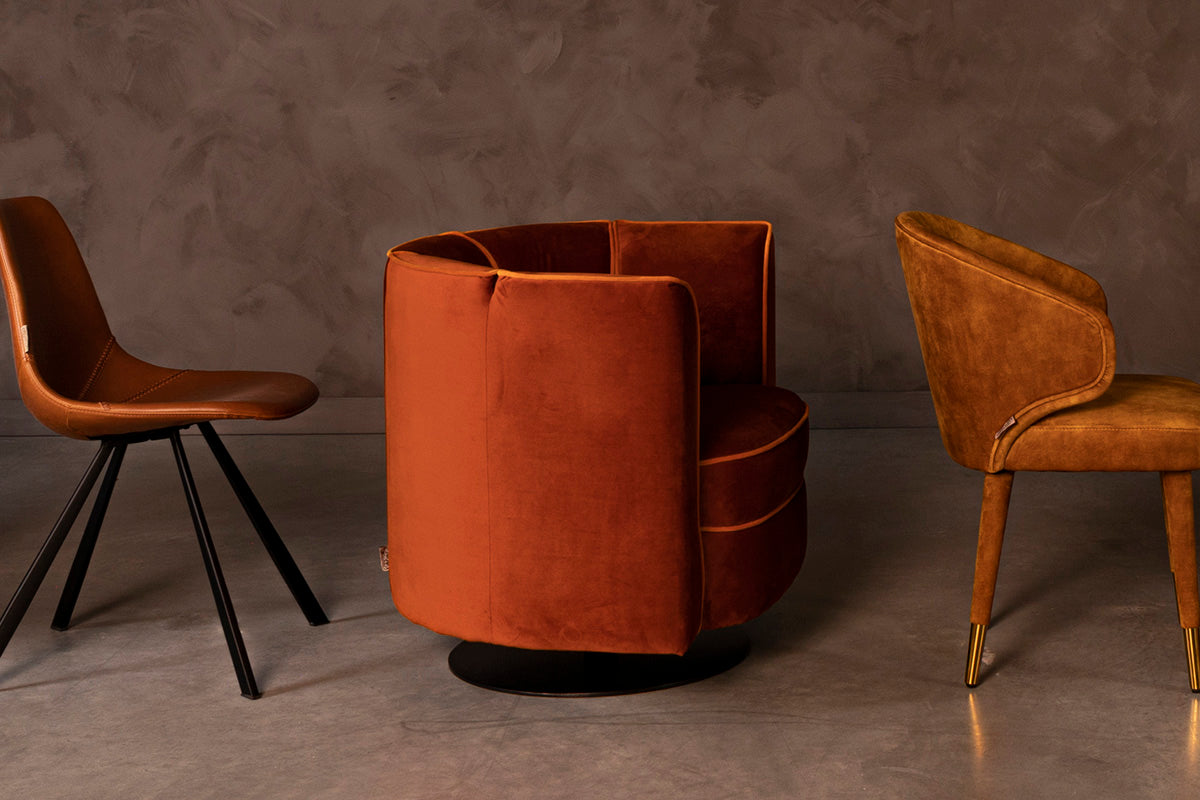 Flower Orange Lounge Chair