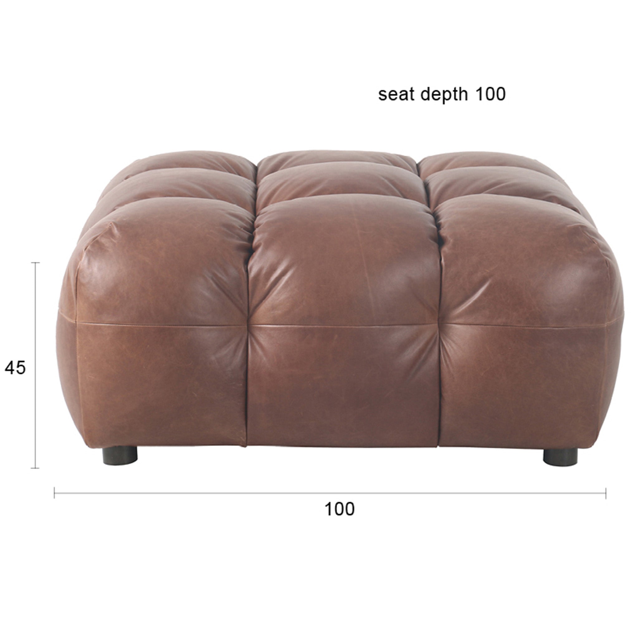 Hackman Leather Hocker