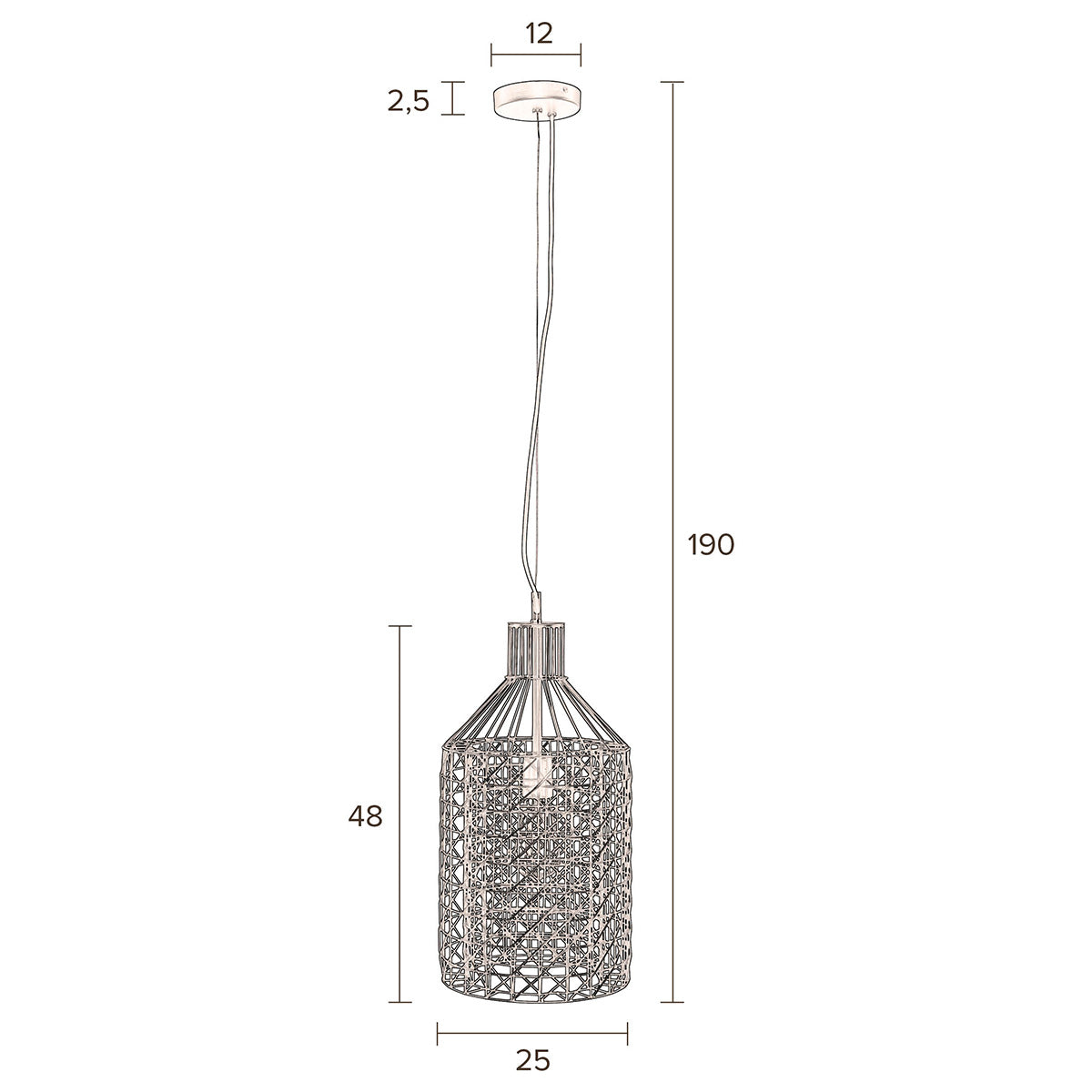 Jim Tall Pendant Lamp