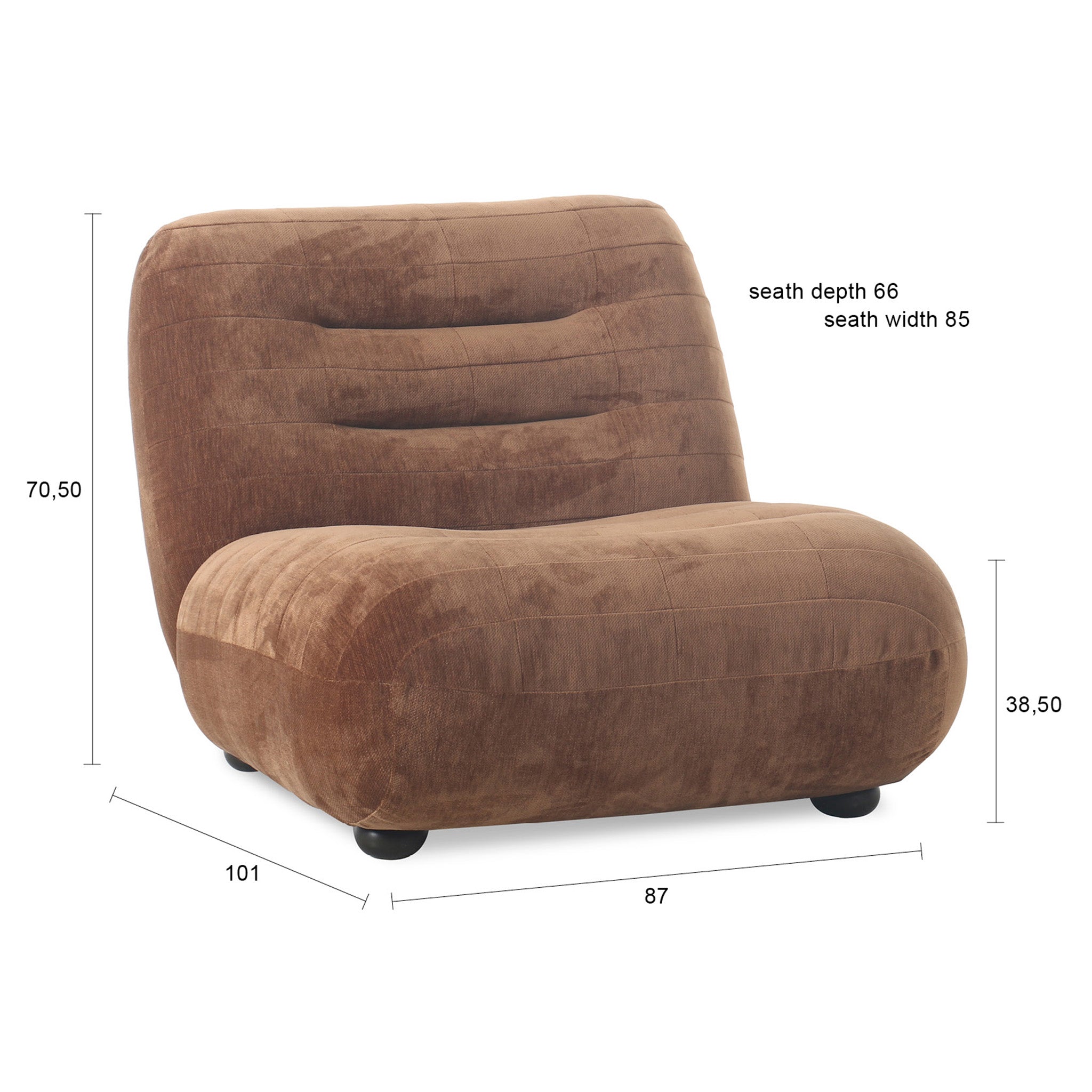 Wyatt Velours Lounge Chair