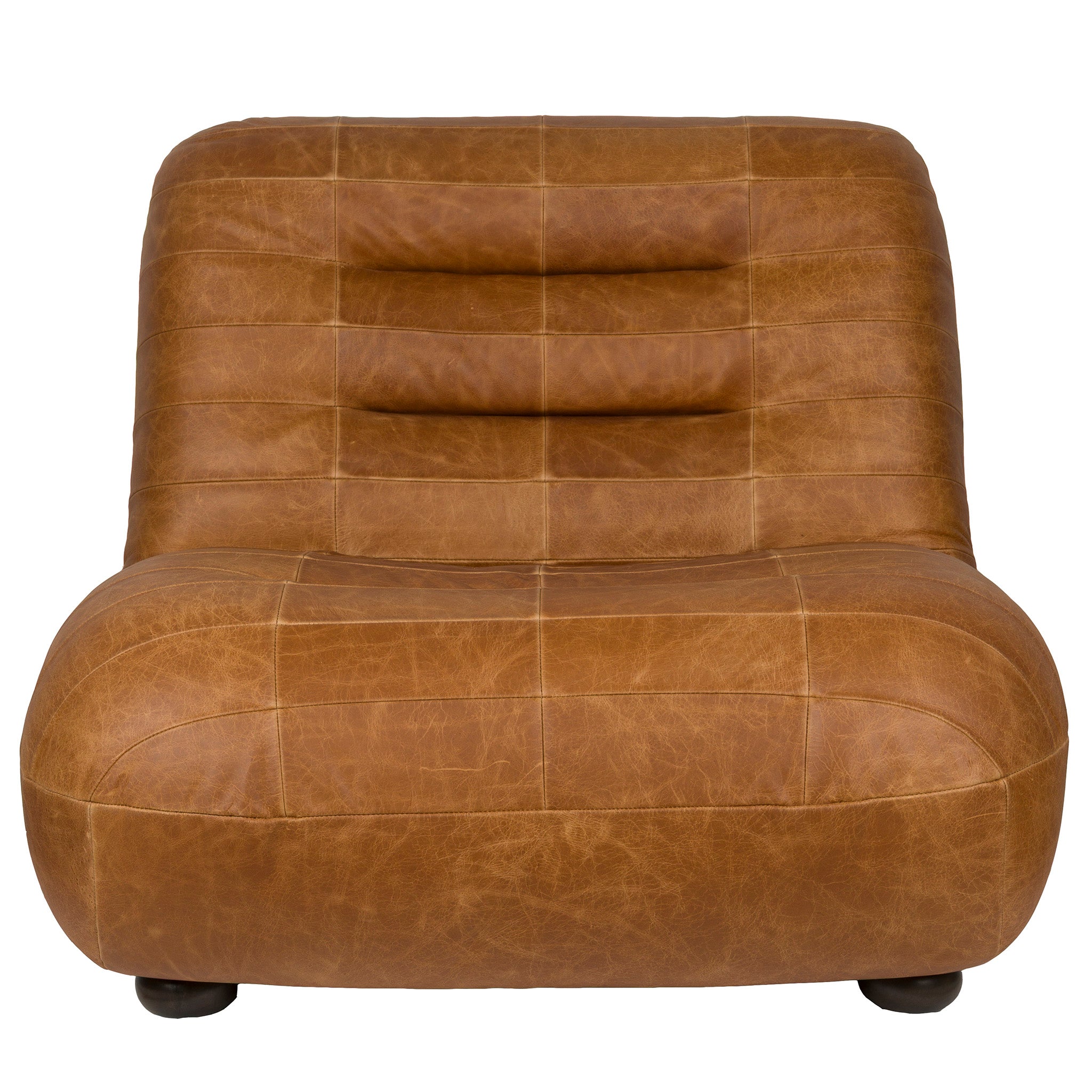 Wyatt Wax Leather Lounge Chair