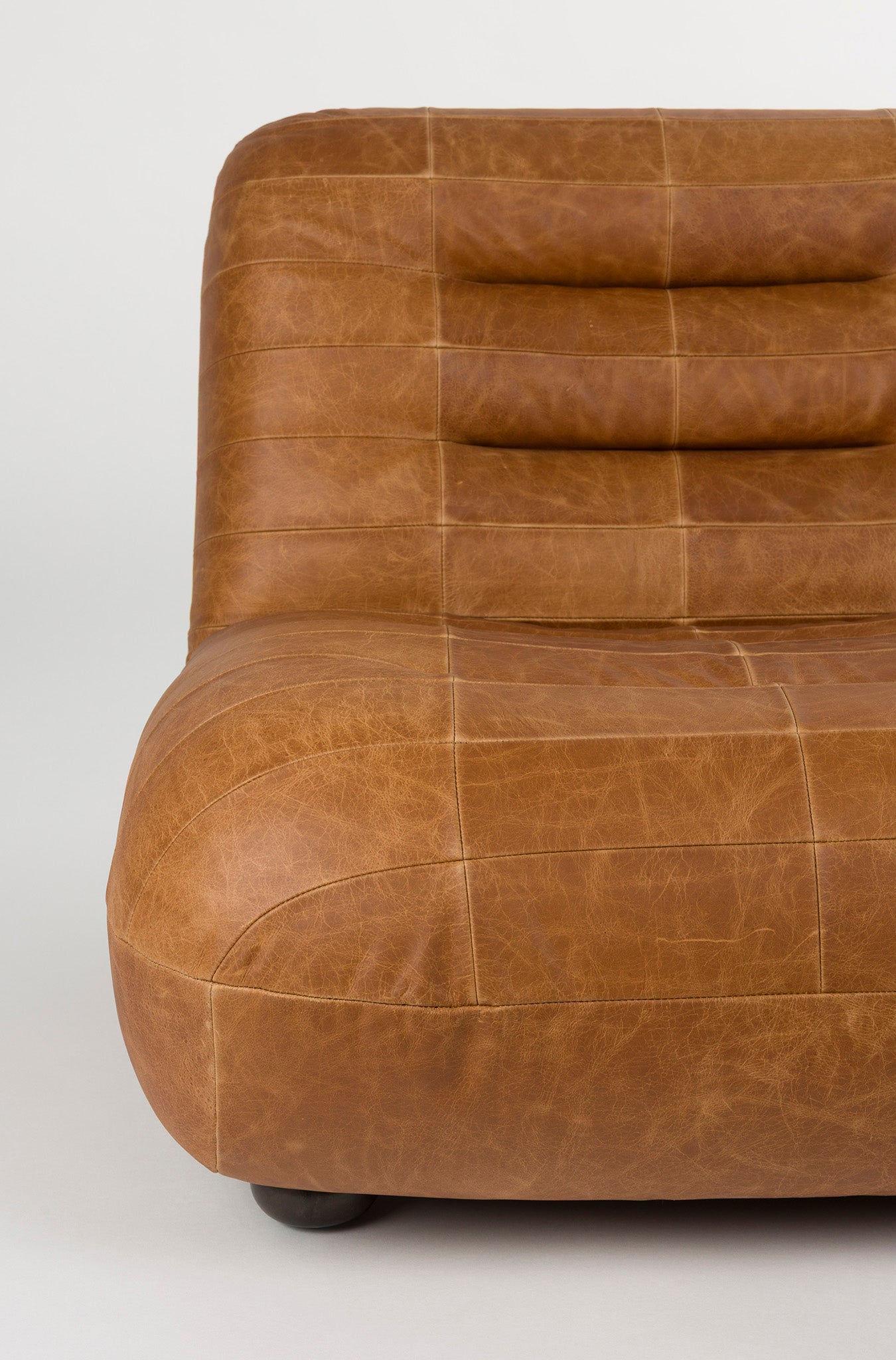 Wyatt Wax Leather Lounge Chair