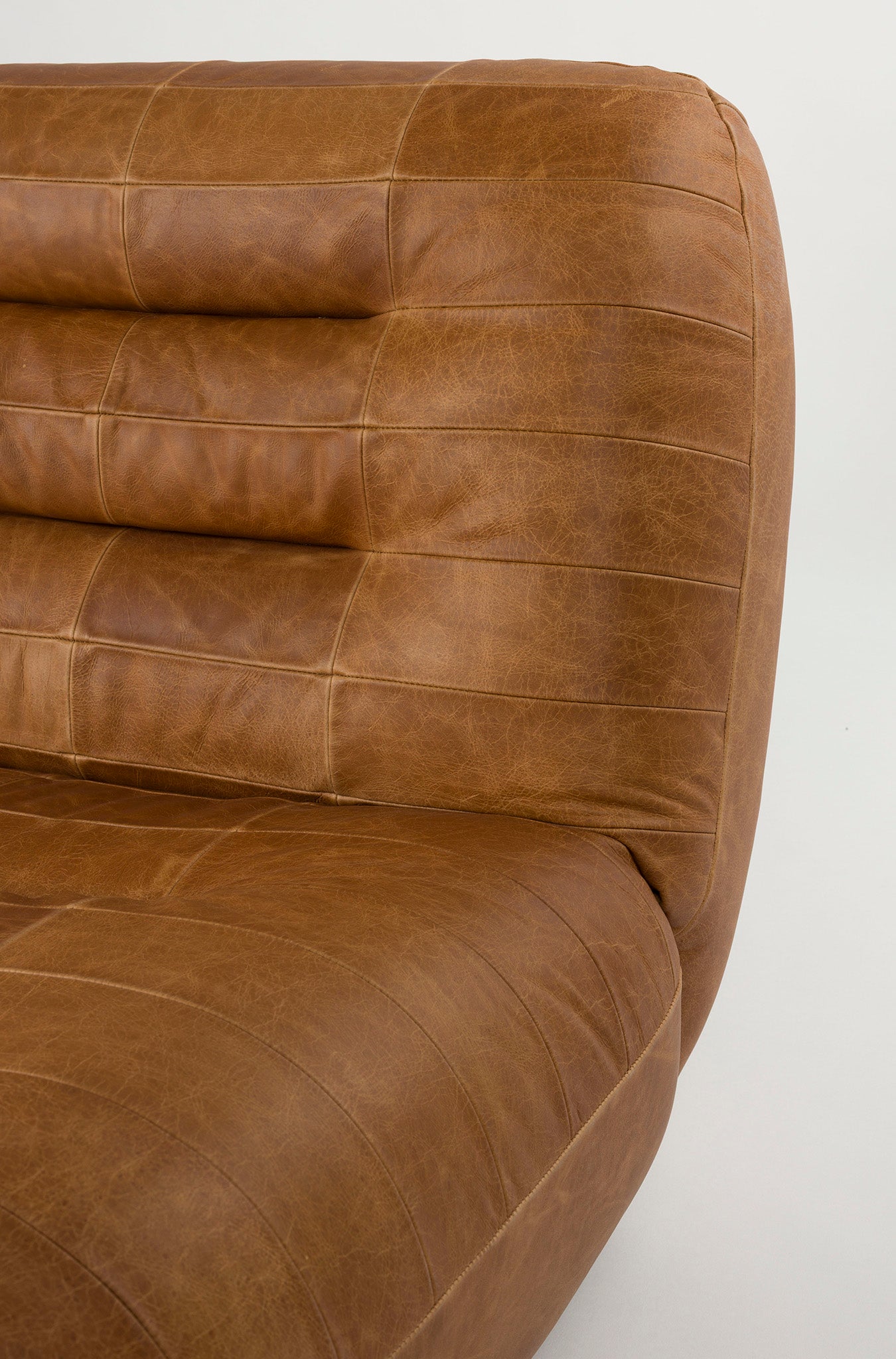 Wyatt Wax Leather Lounge Chair