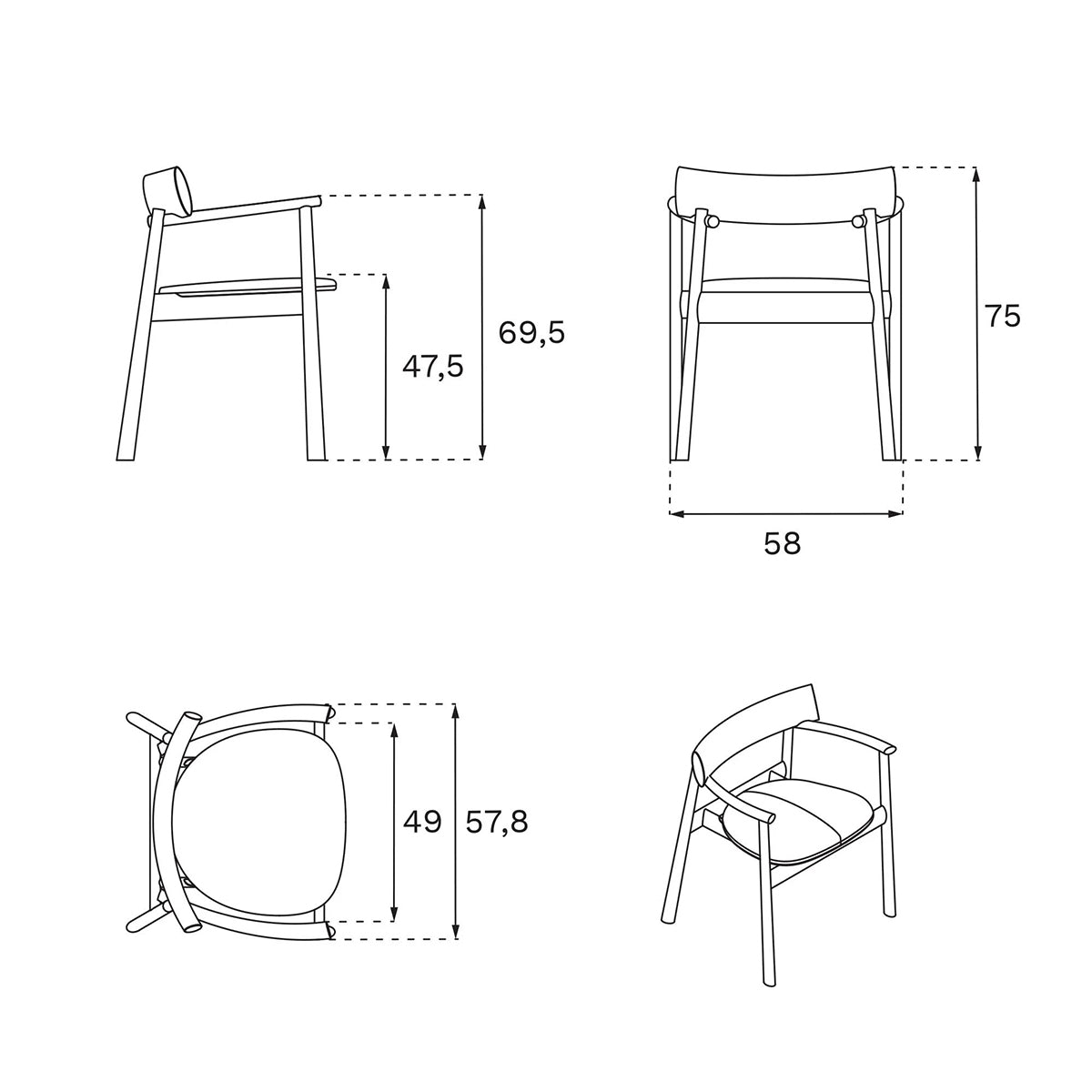 Elipsa Soft Leather Chair