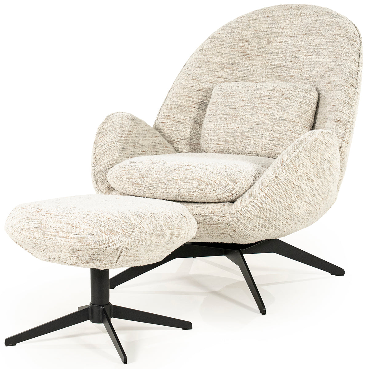 Ryan Zora Armchair with Footstool