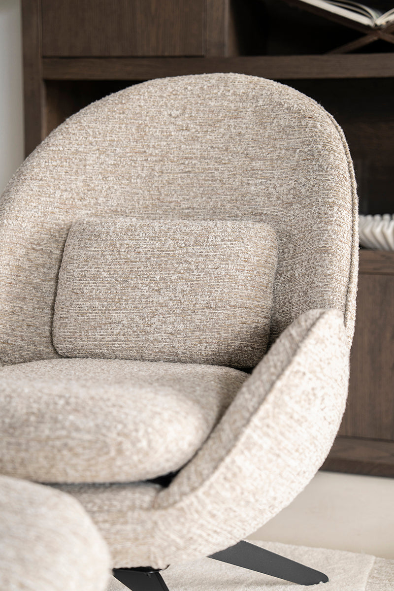 Ryan Zora Armchair with Footstool