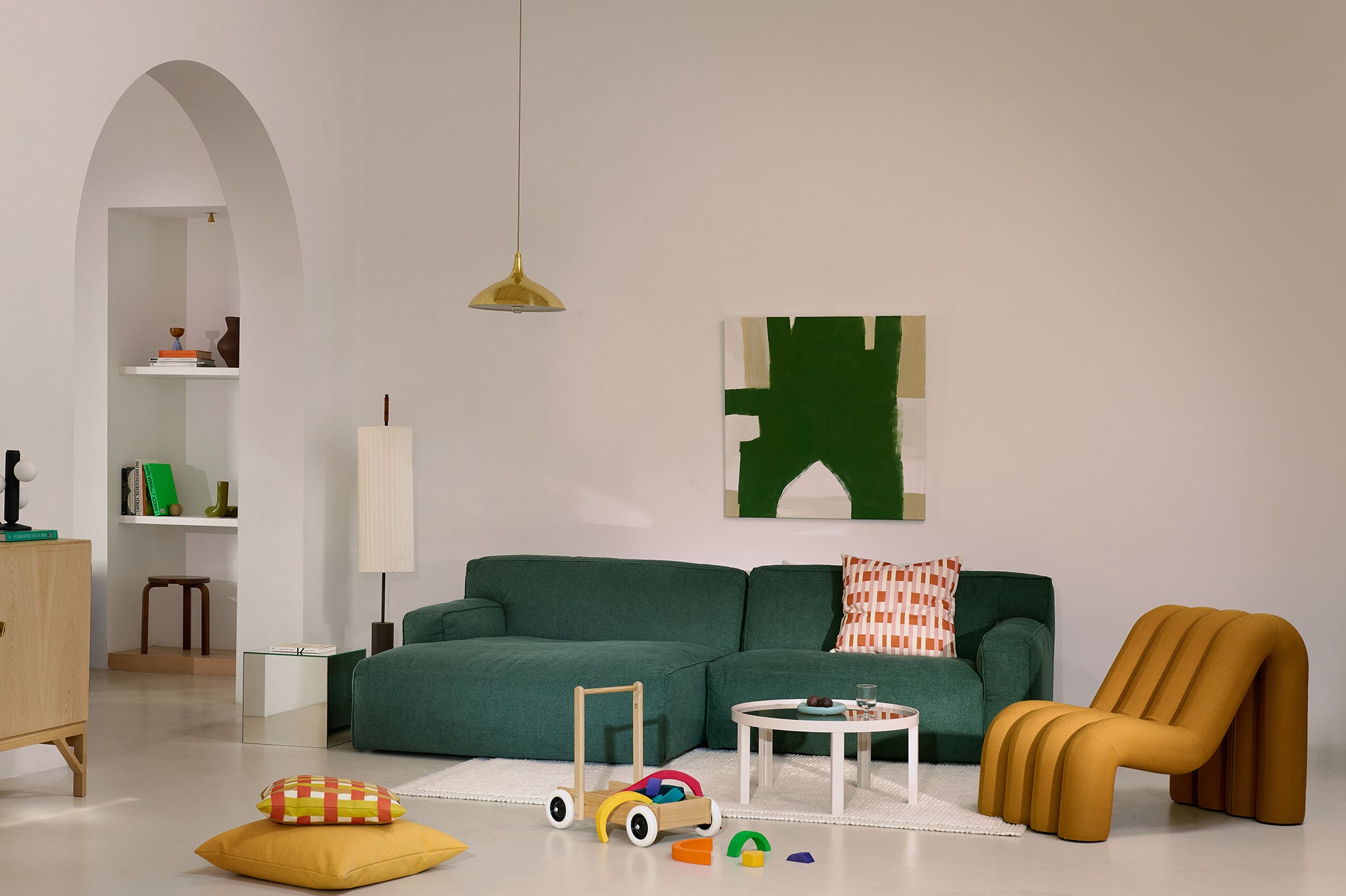 Clay Large Corner Longchair Sofa