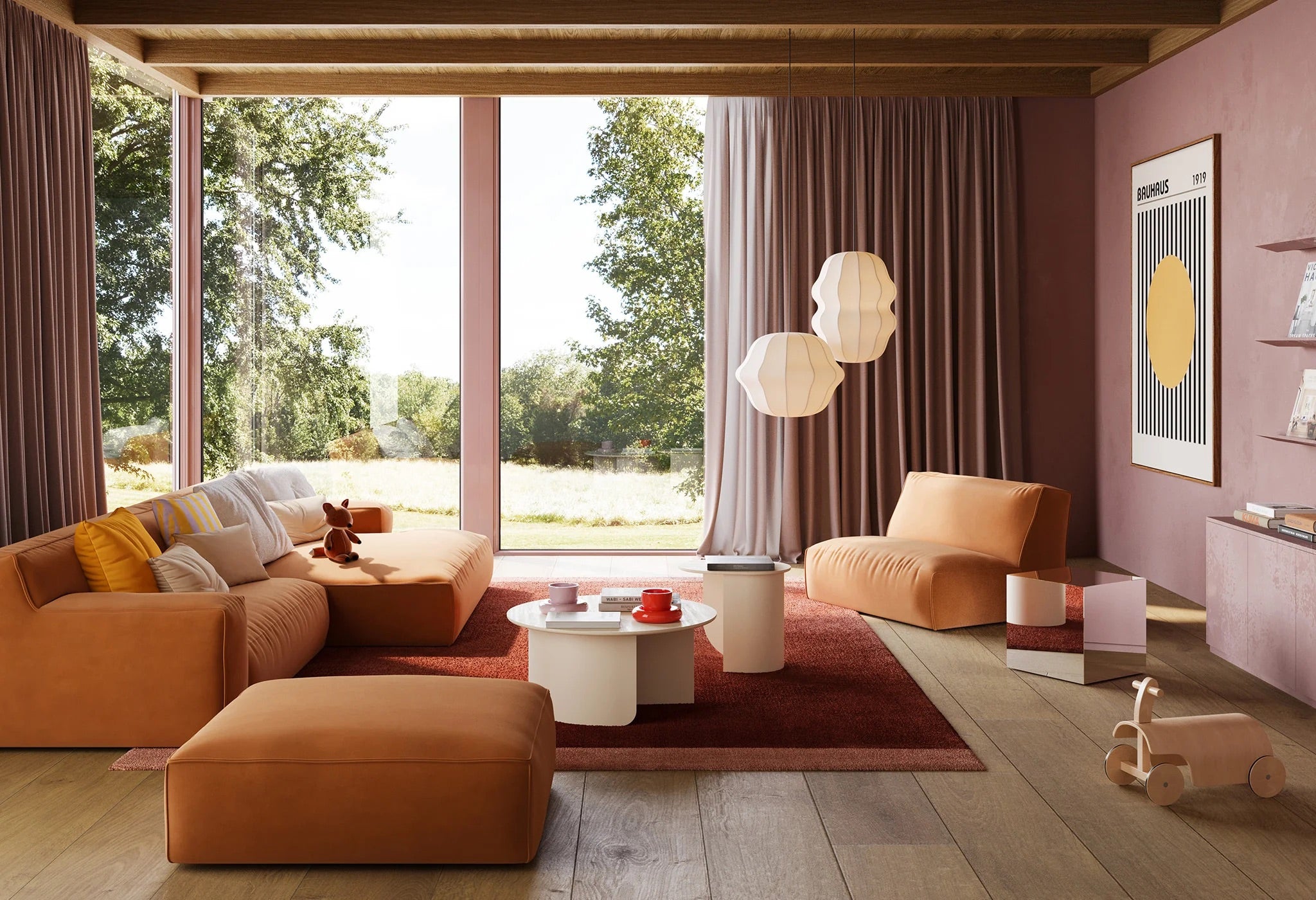 Clay Large Pouf
