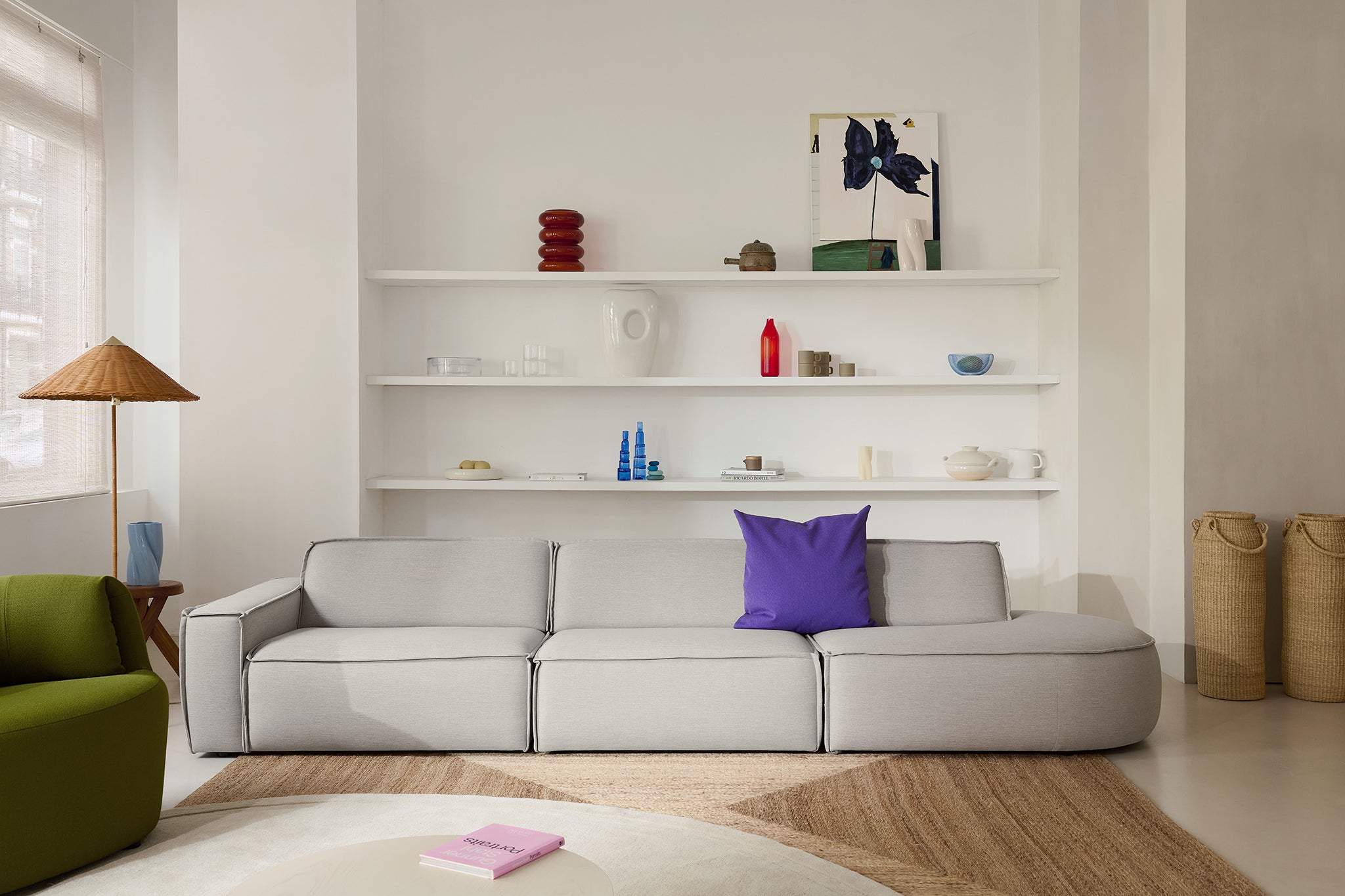 Edge 3 Seater Round Sofa