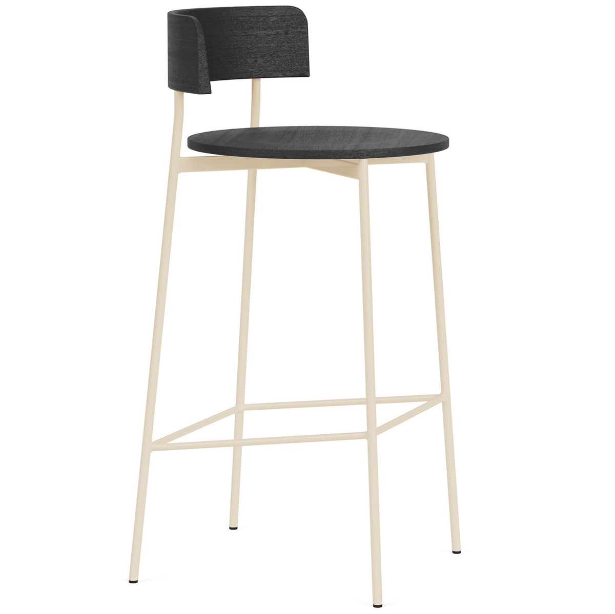 Friday Barstool with Wooden Seat