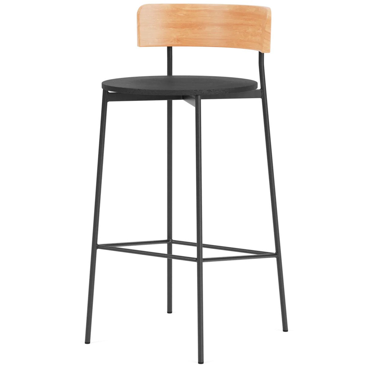 Friday Barstool with Wooden Seat