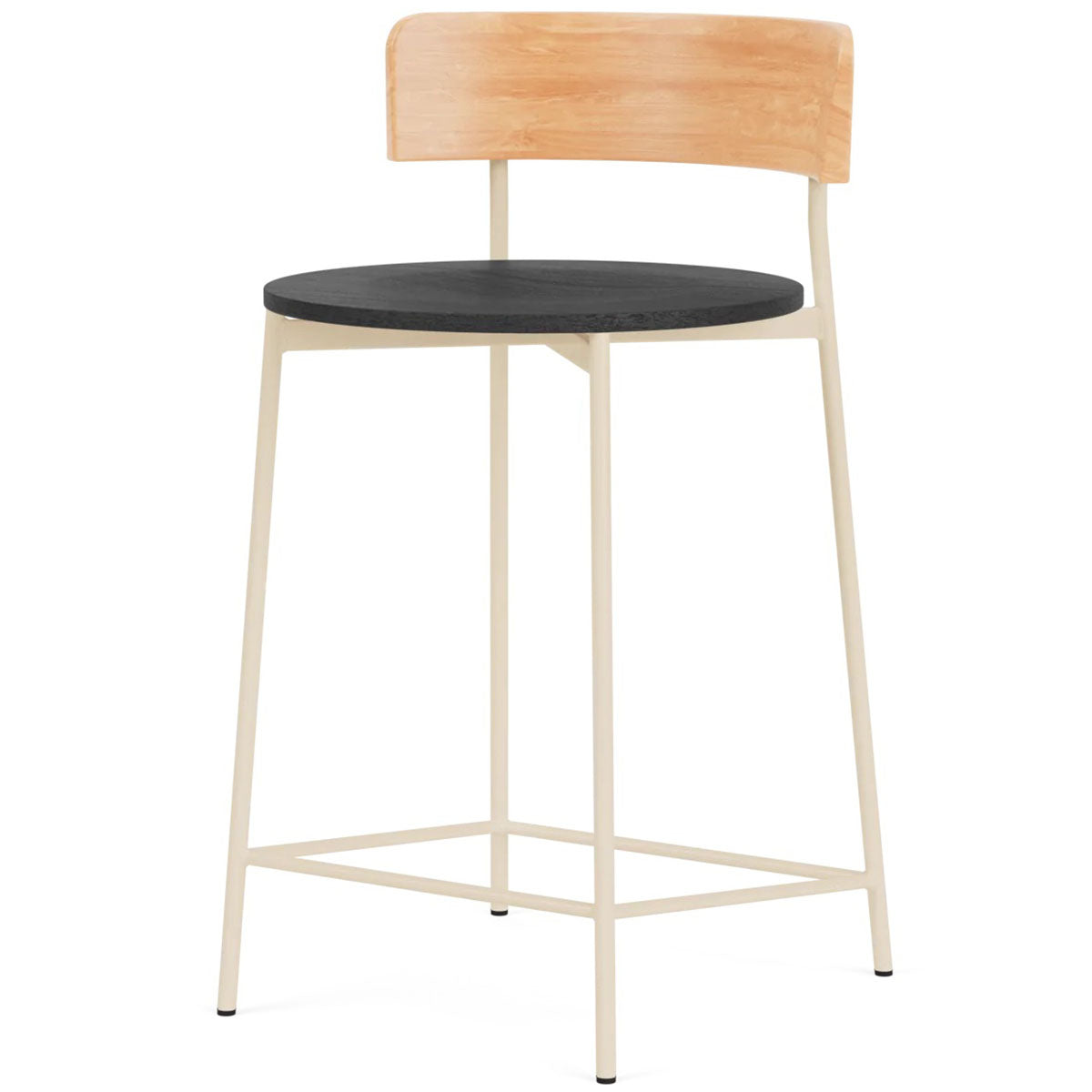 Friday Counter Stool with Wooden Seat
