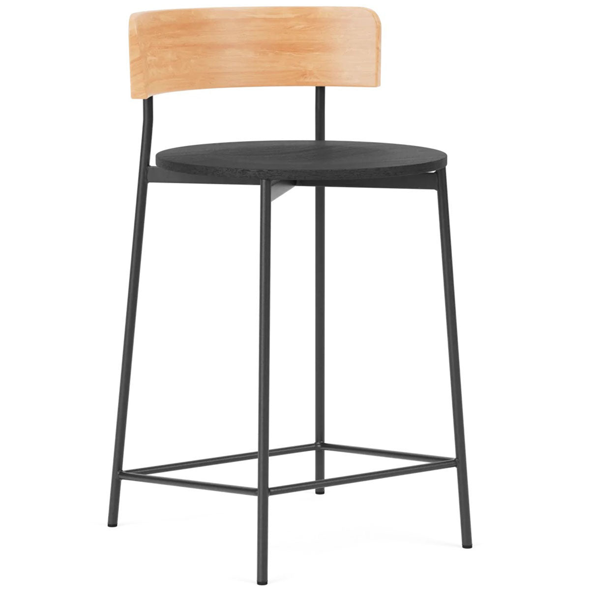 Friday Counter Stool with Wooden Seat