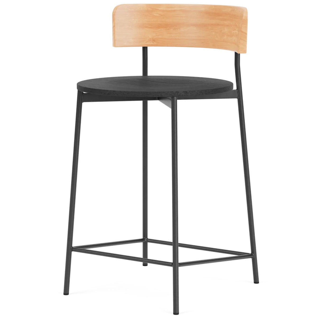 Friday Counter Stool with Wooden Seat