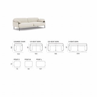 Regular 1.5 Seater Sofa