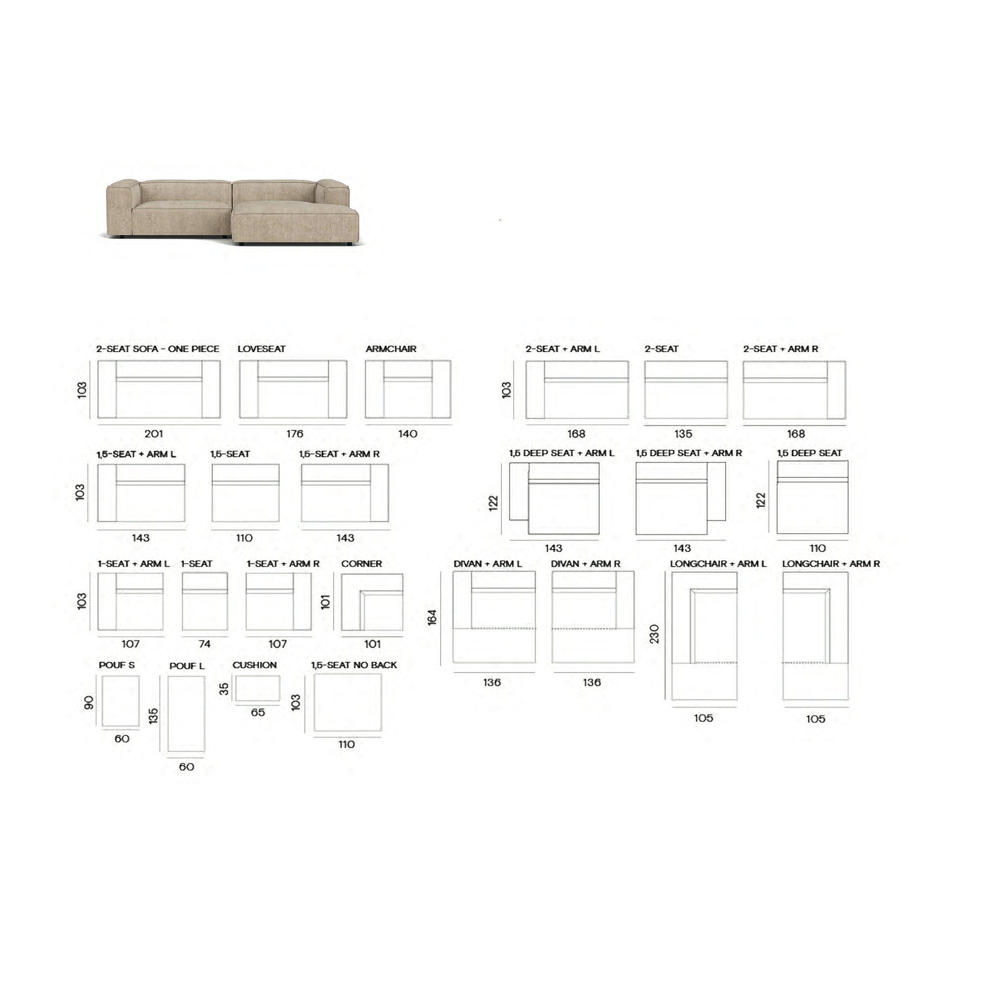 Dunbar 4 Seater Sofa