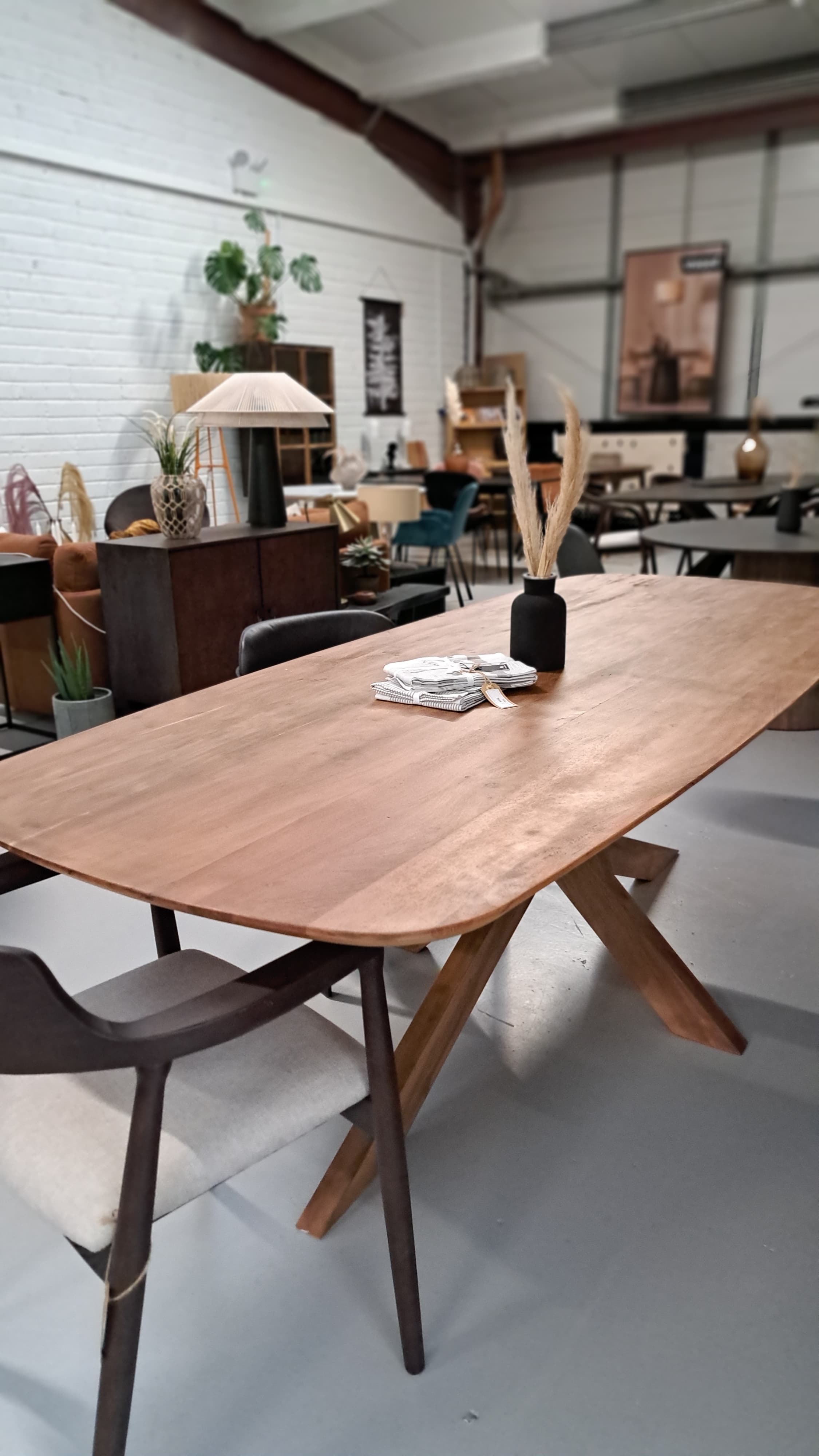 Nikki Light Brown Dining Table 240 cm (Display/Discontinued Collection)
