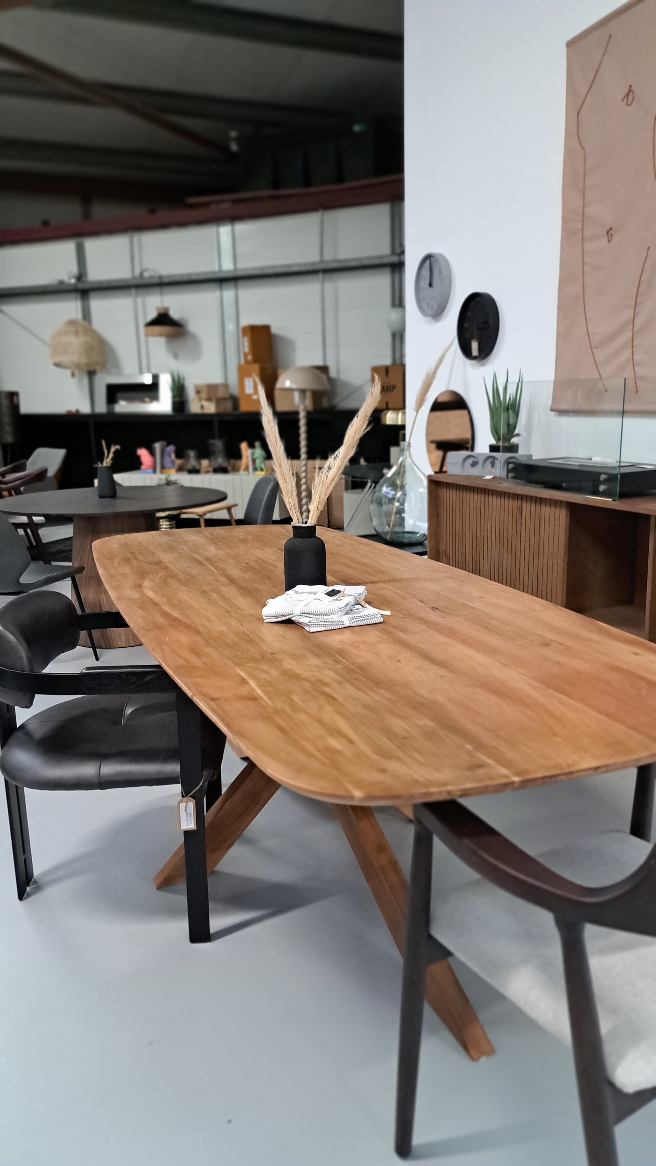 Nikki Light Brown Dining Table 240 cm (Display/Discontinued Collection)