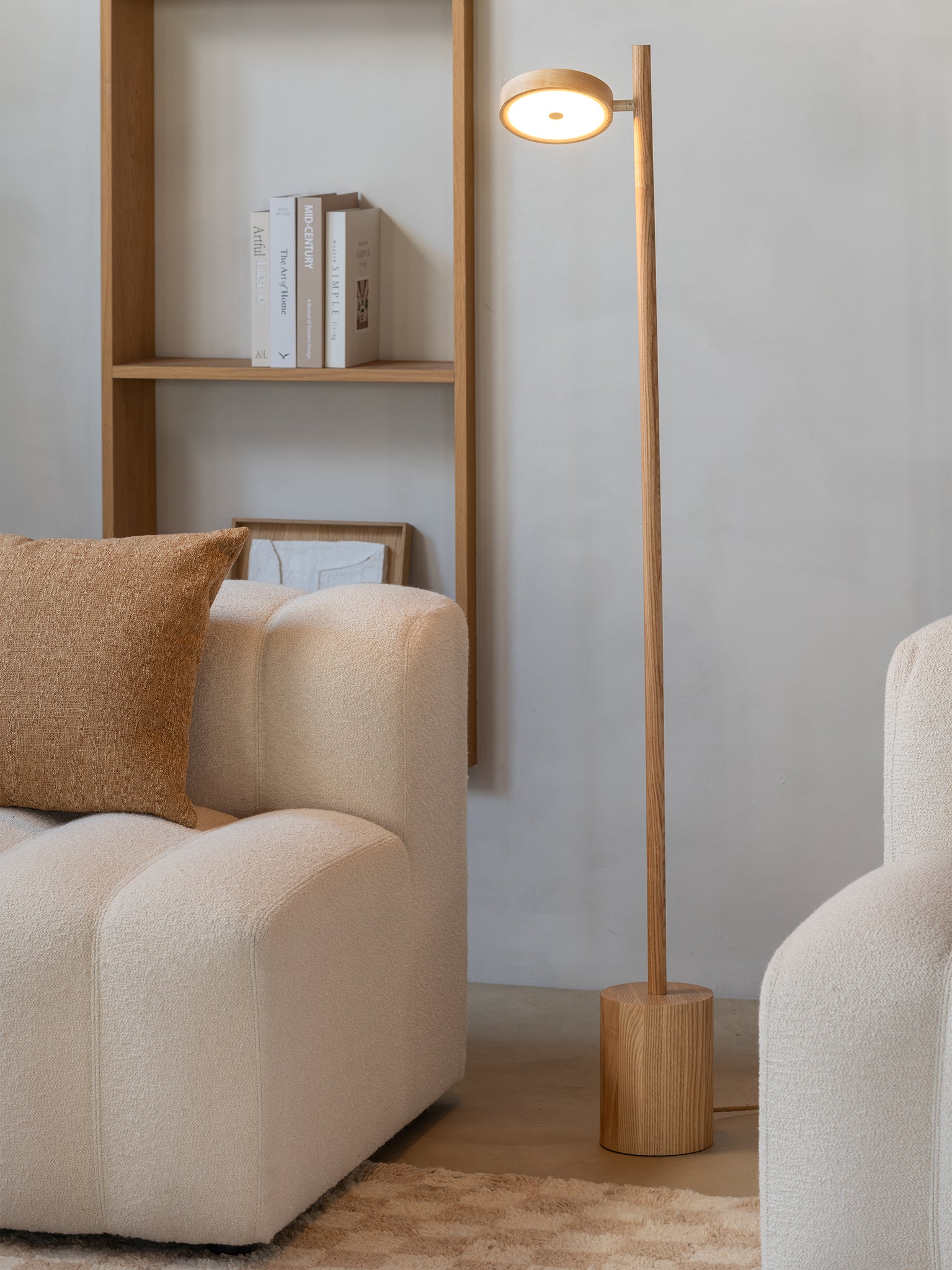 Okinawa Ash Wood Floor Lamp