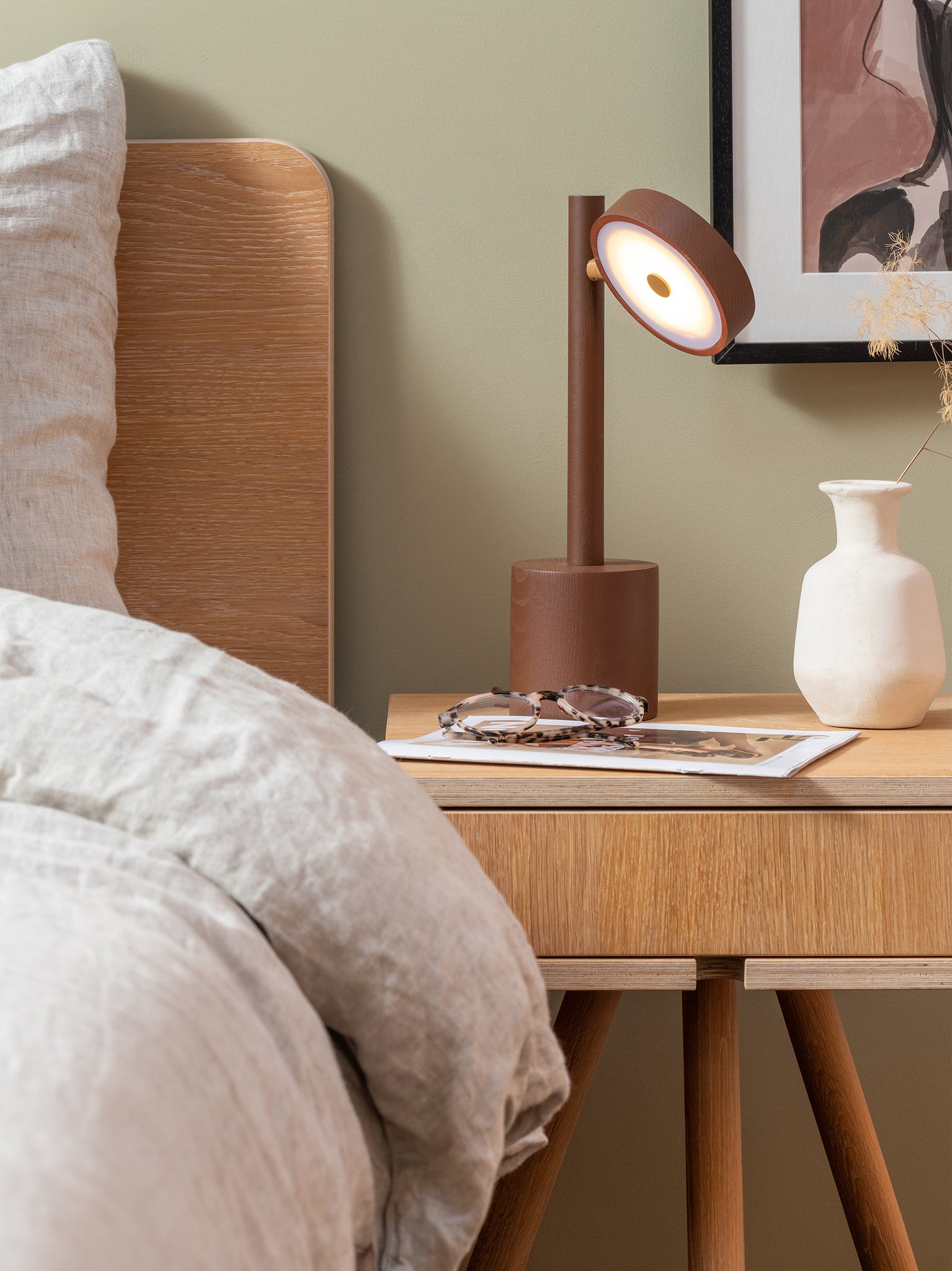Okinawa Ash Wood Table Lamp