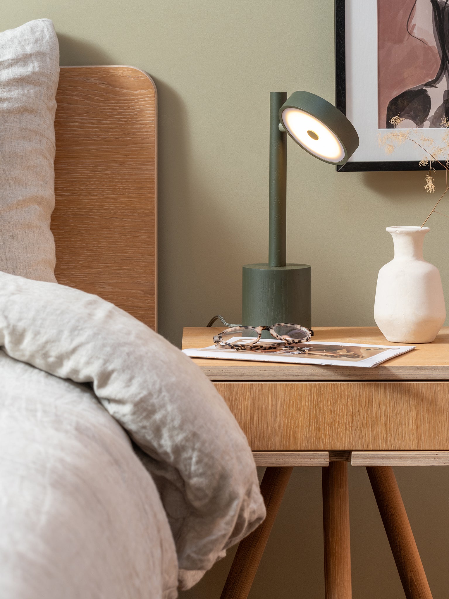 Okinawa Ash Wood Table Lamp