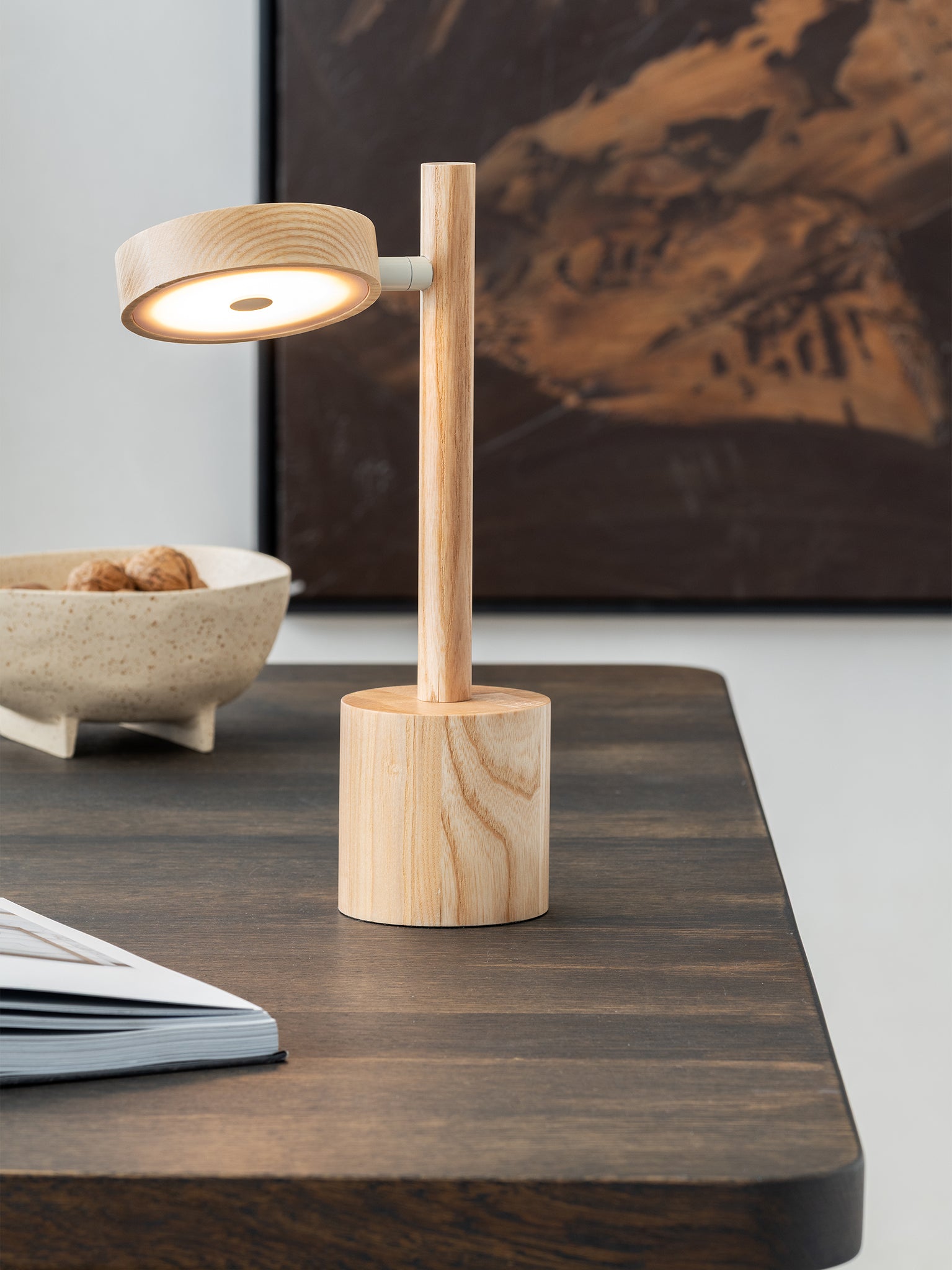 Okinawa Ash Wood Table Lamp