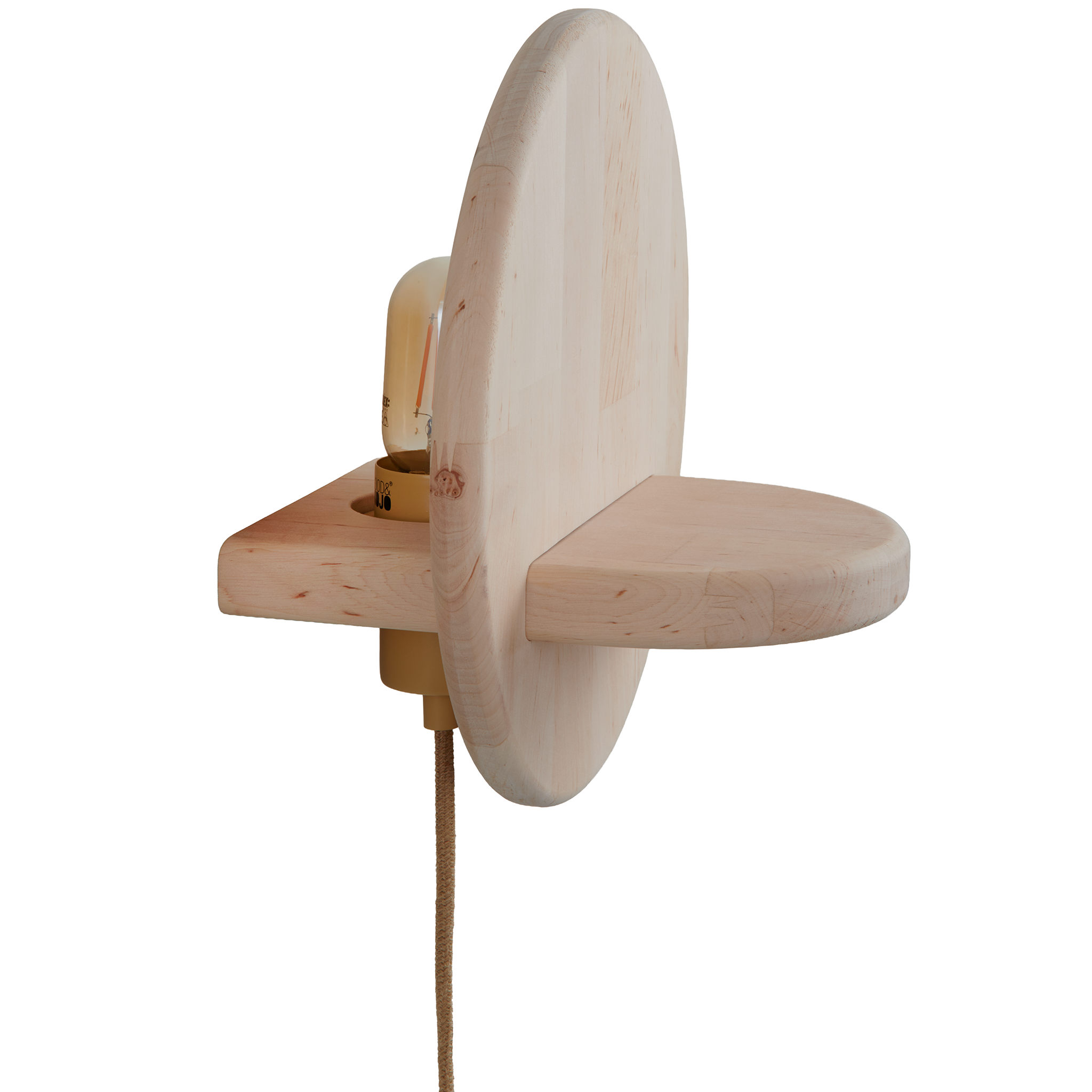 Corsica Beech Wood Wall Lamp
