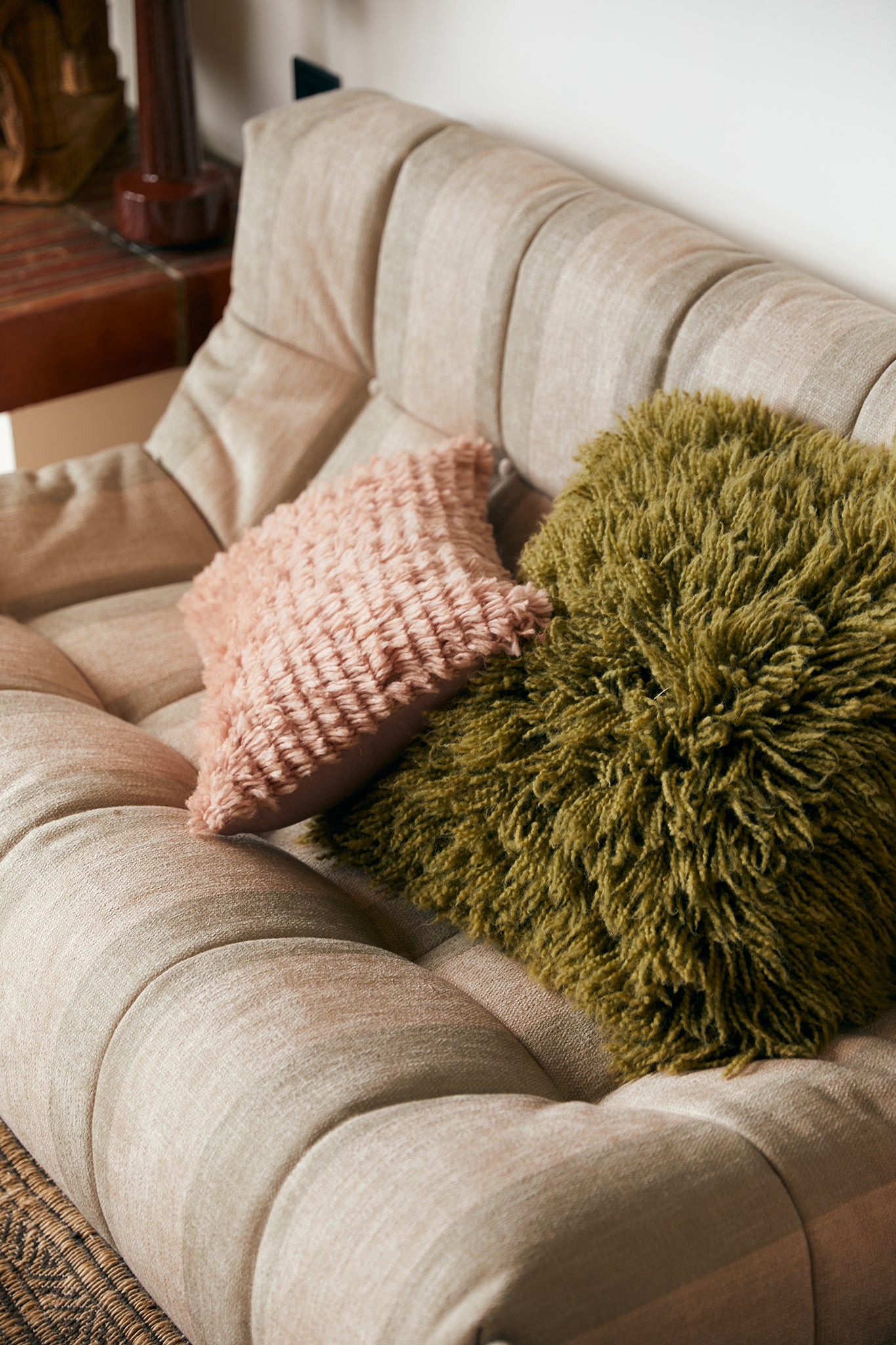 Fluffy Blush Cushion