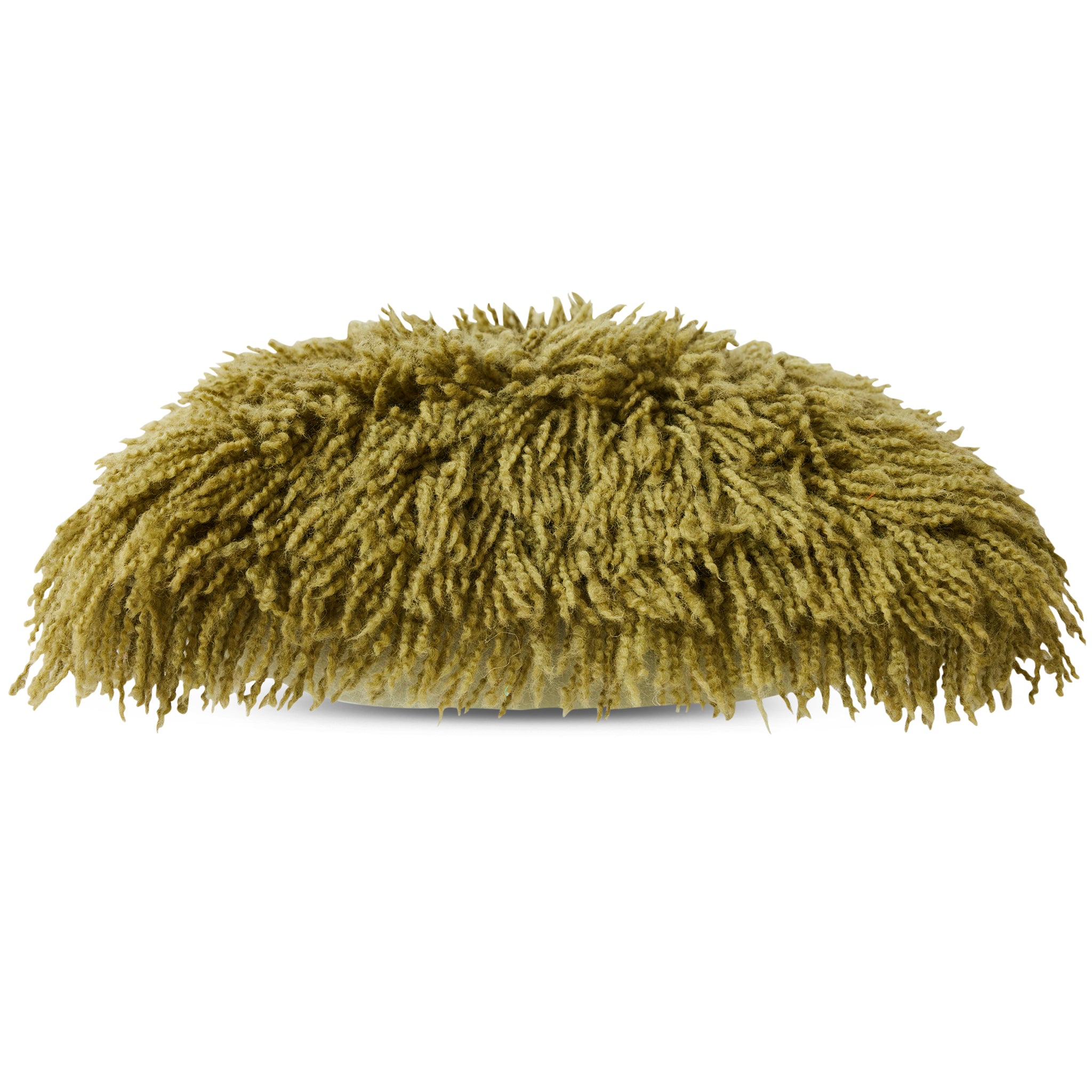 Fluffy Olive Cushion