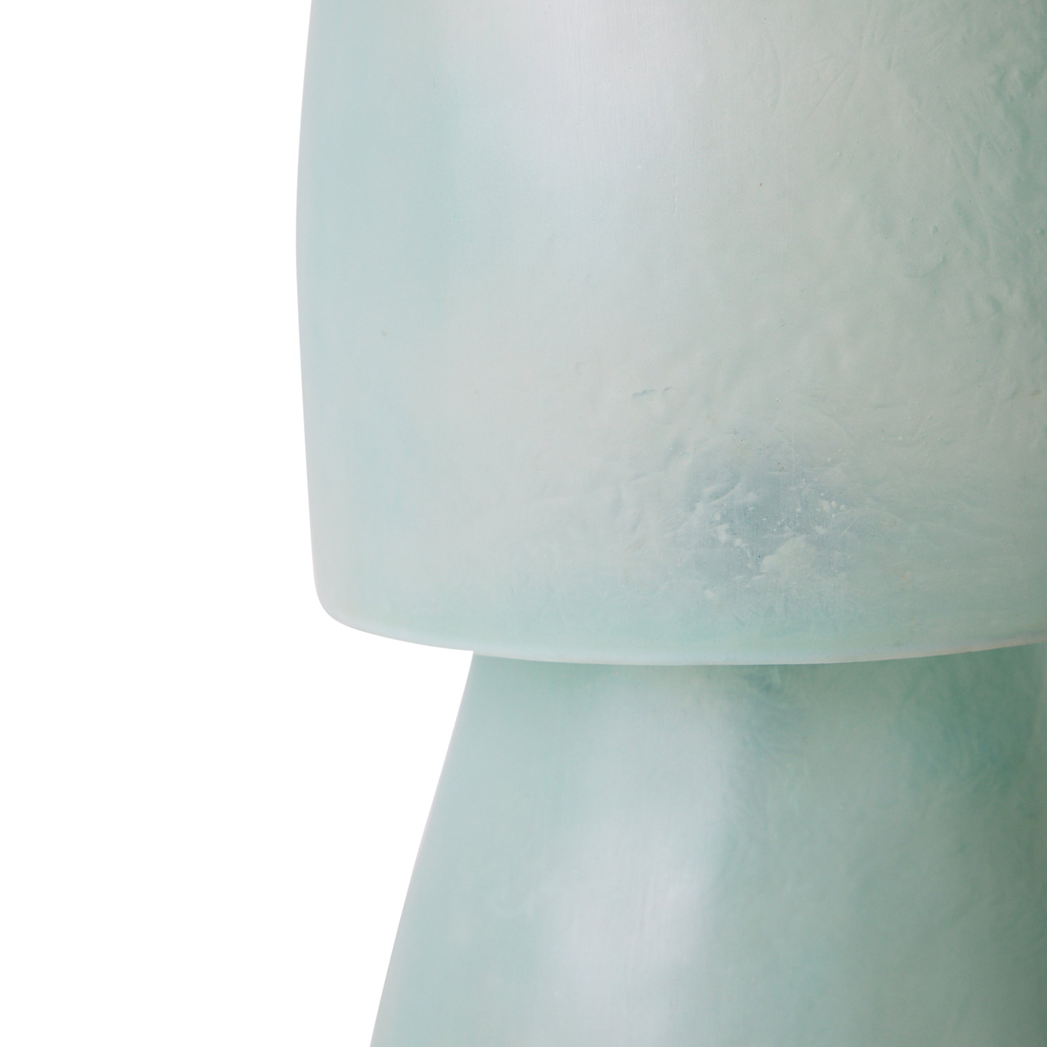 Glassfiber Petrol Blue Table Lamp