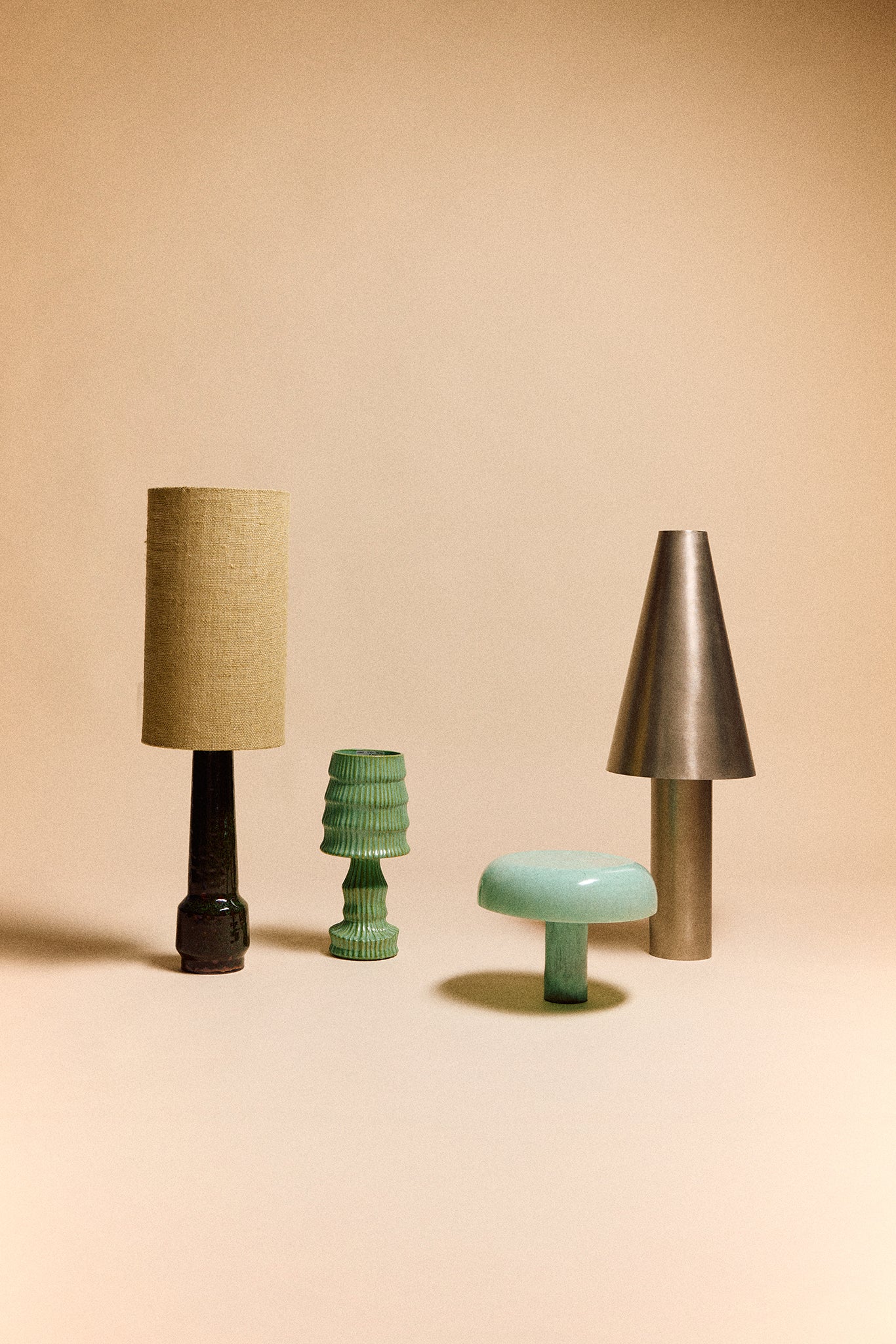 Metal Cone Table Lamp