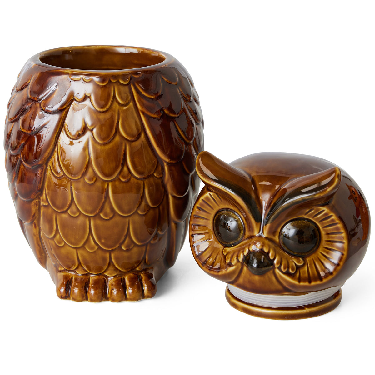 Owl Roasted Ceramic Jar