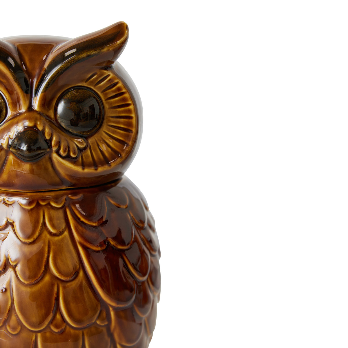Owl Roasted Ceramic Jar