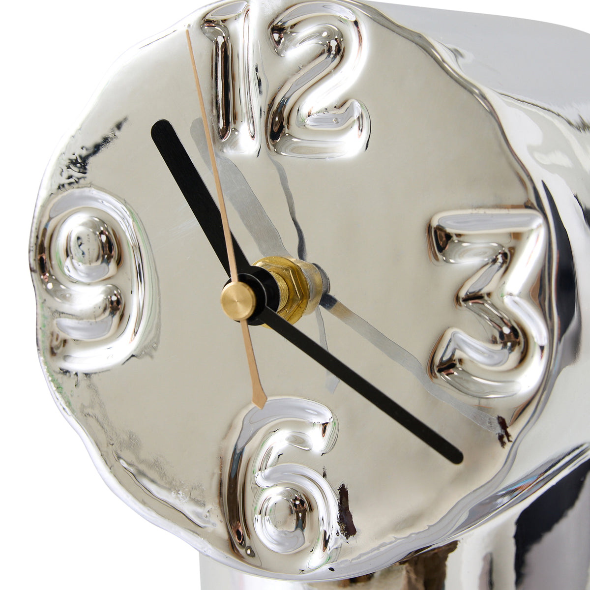 Retro Chrome Ceramic Clock
