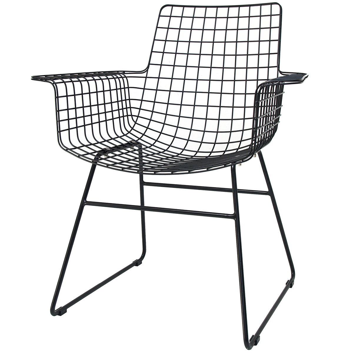 Wire Chair with Armrest