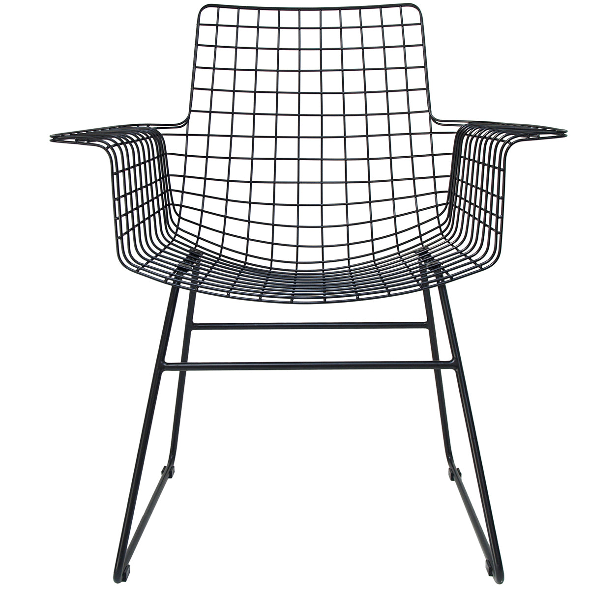 Wire Chair with Armrest