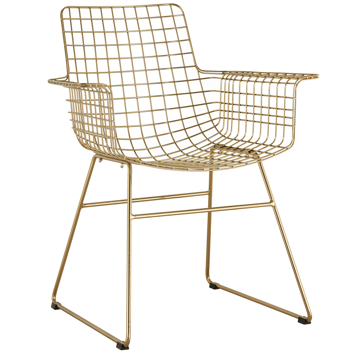 Wire Chair with Armrest