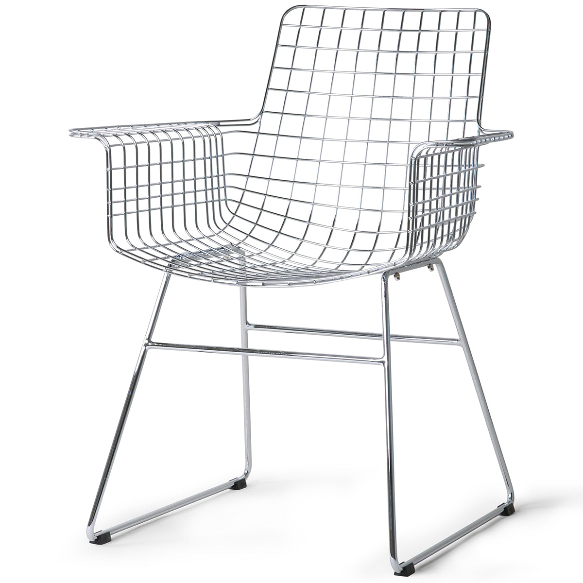 Wire Chair with Armrest